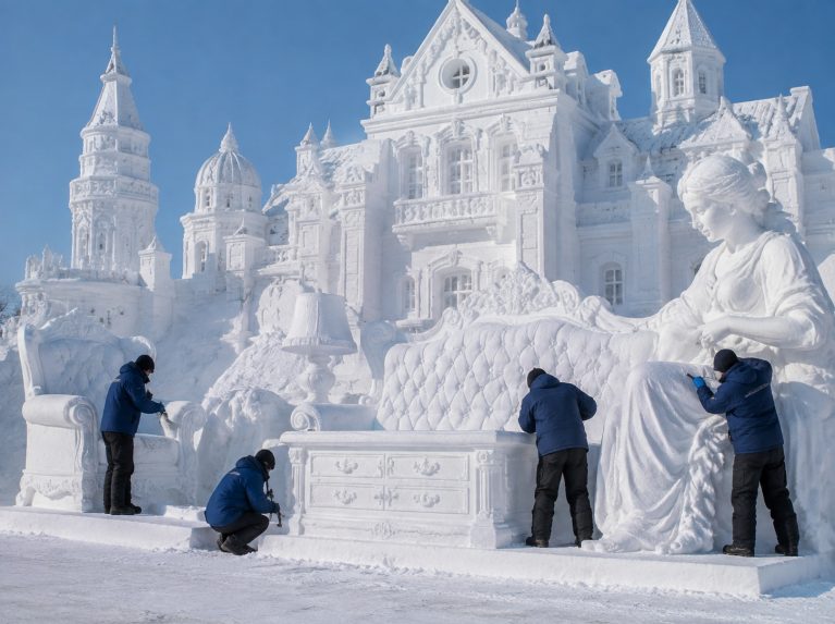 讷河大型雪雕景观制作